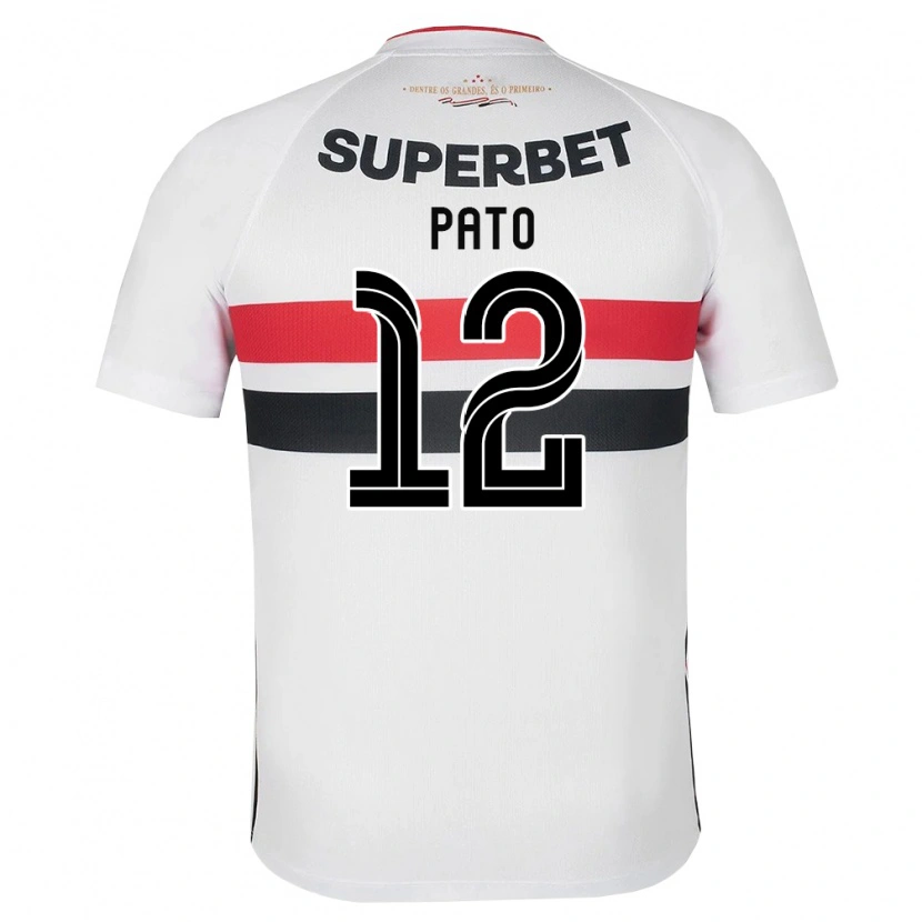 Danxen Kinder Alexandre Pato #12 Weiß Rot Schwarz Heimtrikot Trikot 2026/27 T-Shirt Österreich