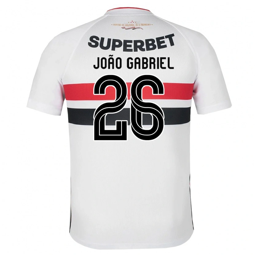 Danxen Kinder João Gabriel #26 Weiß Rot Schwarz Heimtrikot Trikot 2026/27 T-Shirt Österreich