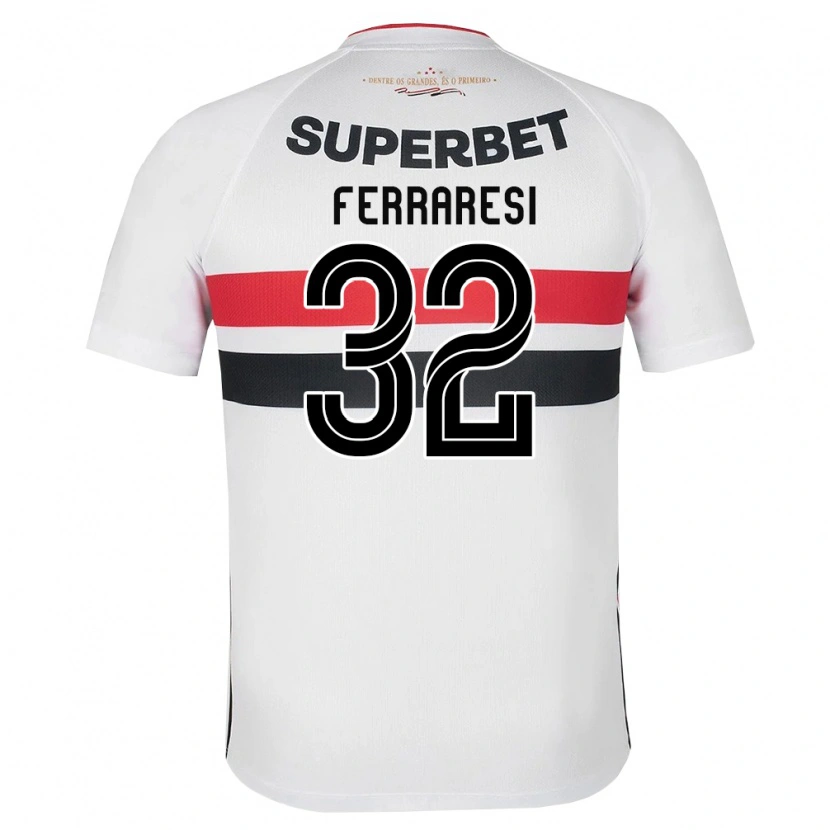 Danxen Kinder Nahuel Ferraresi #32 Weiß Rot Schwarz Heimtrikot Trikot 2026/27 T-Shirt Österreich