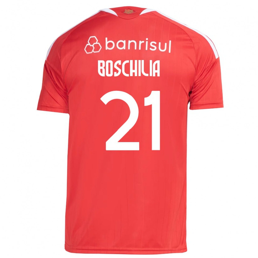 Danxen Kinder Gabriel Boschilia #21 Rot Weiß Heimtrikot Trikot 2026/27 T-Shirt Österreich