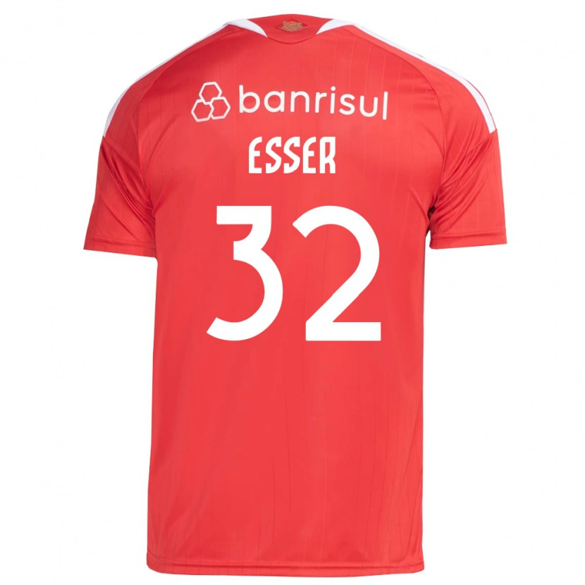 Danxen Kinder Diego Esser #32 Rot Weiß Heimtrikot Trikot 2026/27 T-Shirt Österreich