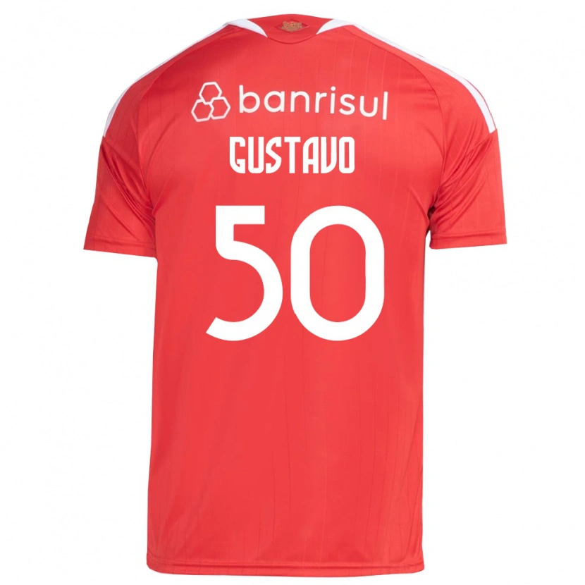 Danxen Kinder Gustavo Dos Santos #50 Rot Weiß Heimtrikot Trikot 2026/27 T-Shirt Österreich