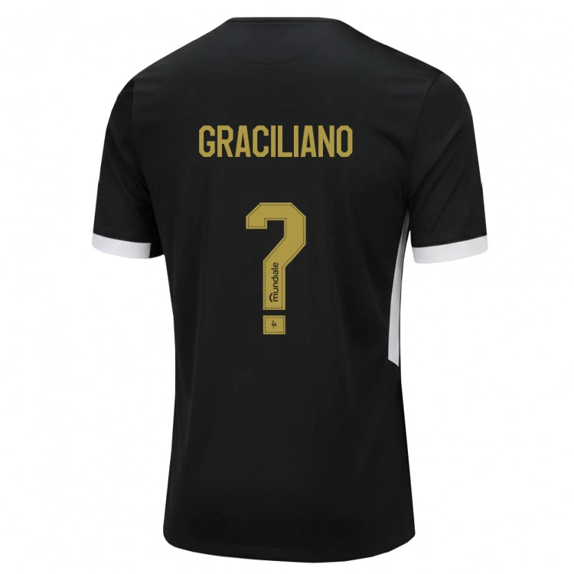 Danxen Kinder Arthur Graciliano #0 Schwarz Weiß Gelb Heimtrikot Trikot 2026/27 T-Shirt Österreich