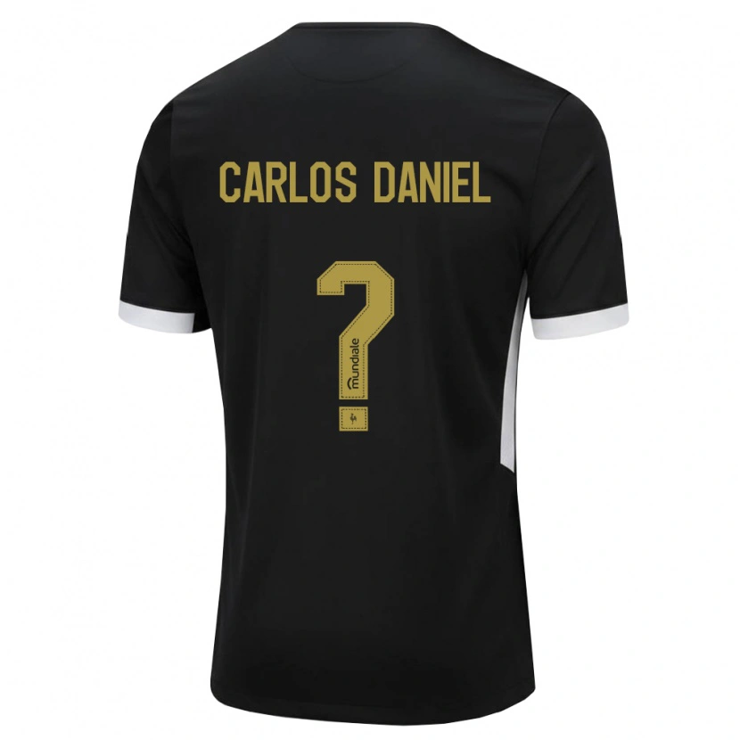 Danxen Kinder Carlos Daniel #0 Schwarz Weiß Gelb Heimtrikot Trikot 2026/27 T-Shirt Österreich