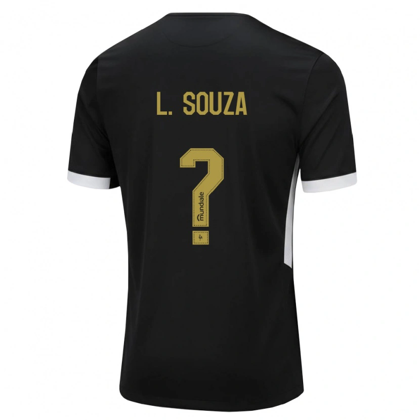 Danxen Kinder Lucas Souza #0 Schwarz Weiß Gelb Heimtrikot Trikot 2026/27 T-Shirt Österreich