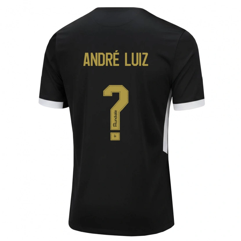 Danxen Kinder André Luiz #0 Schwarz Weiß Gelb Heimtrikot Trikot 2026/27 T-Shirt Österreich