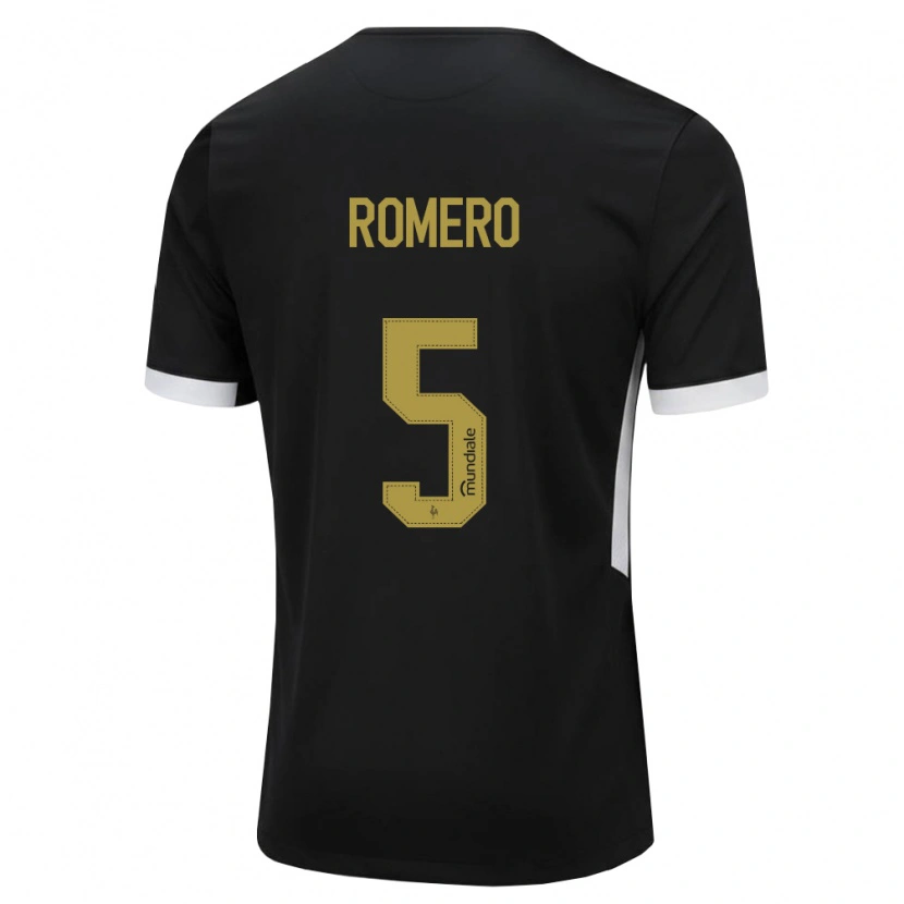 Danxen Kinder Mateus Romero #5 Schwarz Weiß Gelb Heimtrikot Trikot 2026/27 T-Shirt Österreich