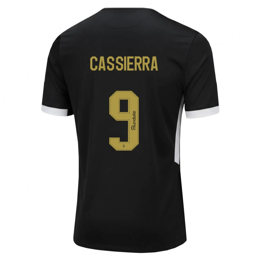 Danxen Kinder Mateo Cassierra #9 Schwarz Weiß Gelb Heimtrikot Trikot 2026/27 T-Shirt Österreich
