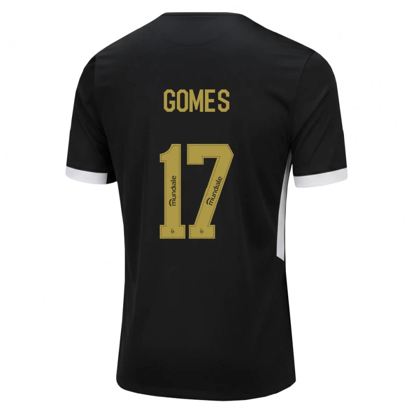 Danxen Kinder Igor Gomes #17 Schwarz Weiß Gelb Heimtrikot Trikot 2026/27 T-Shirt Österreich