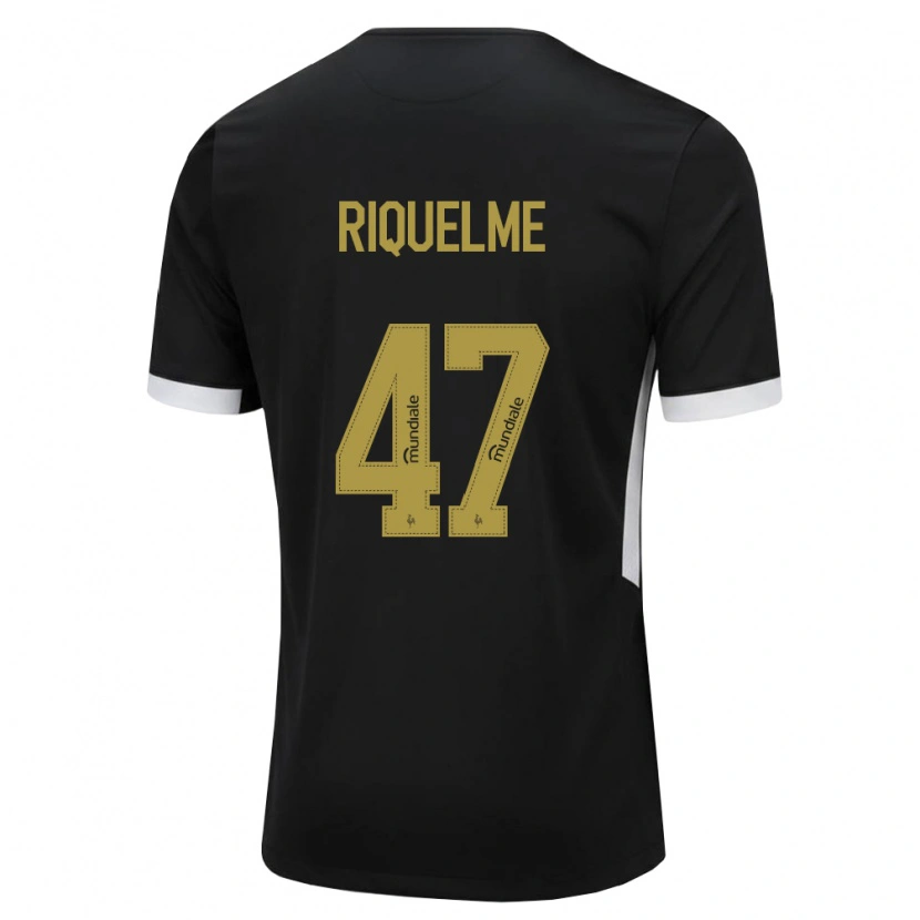 Danxen Kinder Riquelme Henrique Da Silva Ferreira #47 Schwarz Weiß Gelb Heimtrikot Trikot 2026/27 T-Shirt Österreich