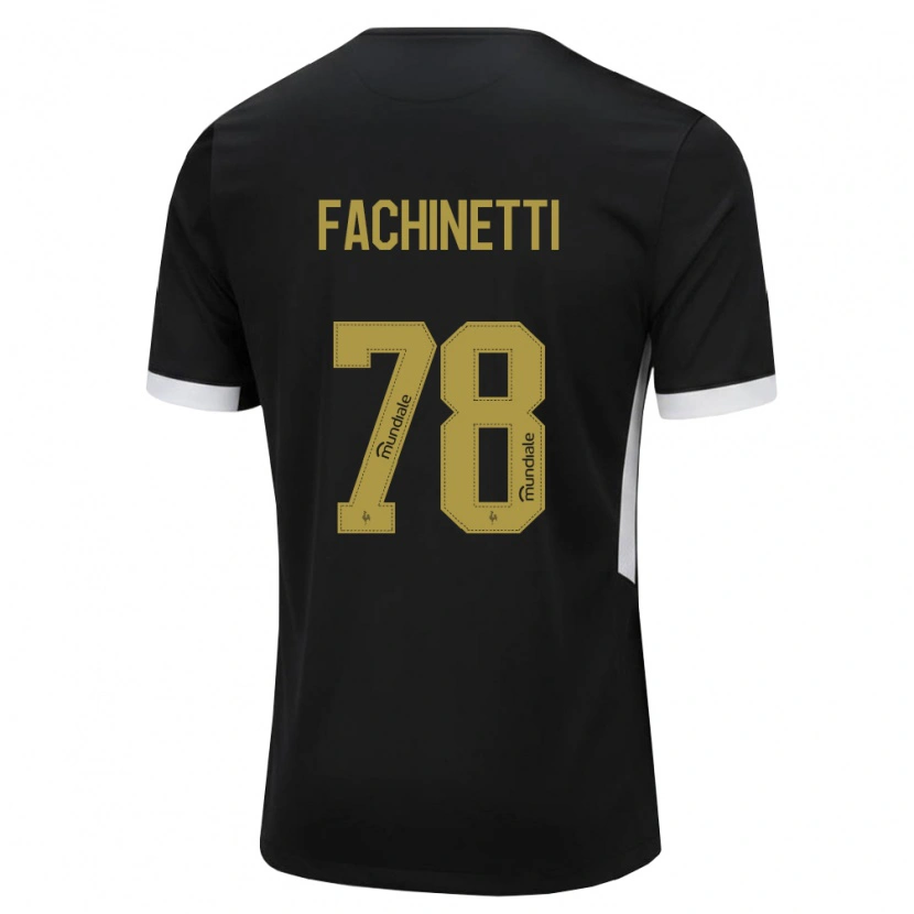 Danxen Kinder Pedro Fachinetti #78 Schwarz Weiß Gelb Heimtrikot Trikot 2026/27 T-Shirt Österreich