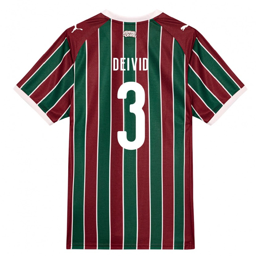 Danxen Kinder Deivid Éric De Sá Belchior #3 Grün Burgund Weiß Heimtrikot Trikot 2026/27 T-Shirt Österreich