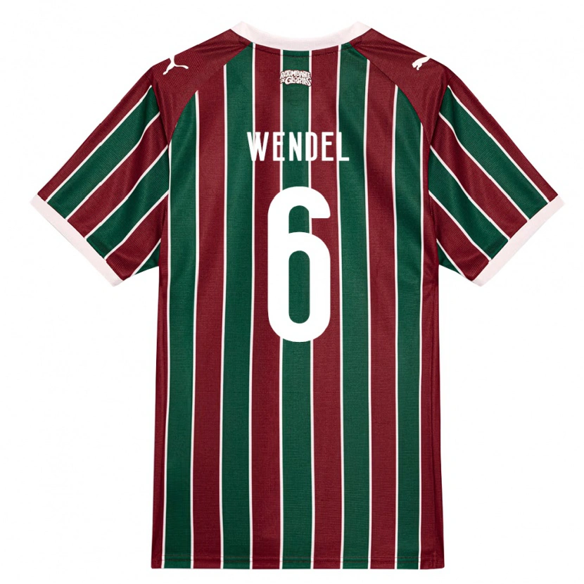 Danxen Kinder Richard Wendel #6 Grün Burgund Weiß Heimtrikot Trikot 2026/27 T-Shirt Österreich