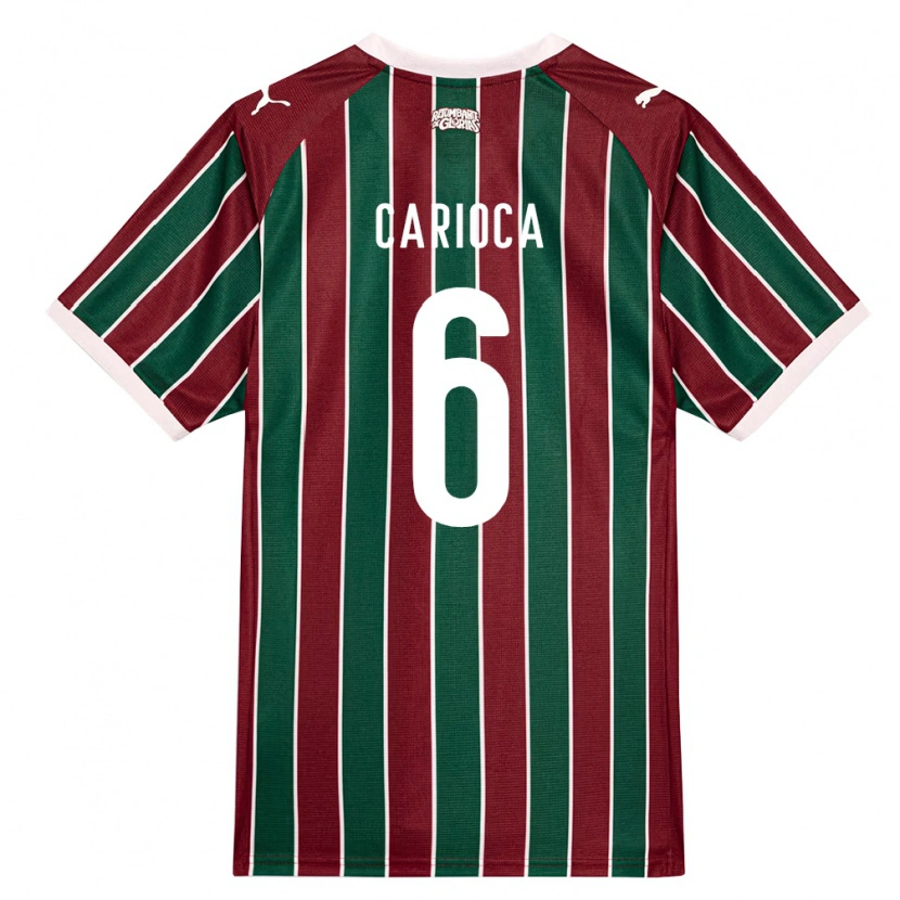 Danxen Kinder Gabriel Carioca #6 Grün Burgund Weiß Heimtrikot Trikot 2026/27 T-Shirt Österreich