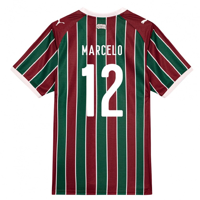 Danxen Kinder Marcelo #12 Grün Burgund Weiß Heimtrikot Trikot 2026/27 T-Shirt Österreich