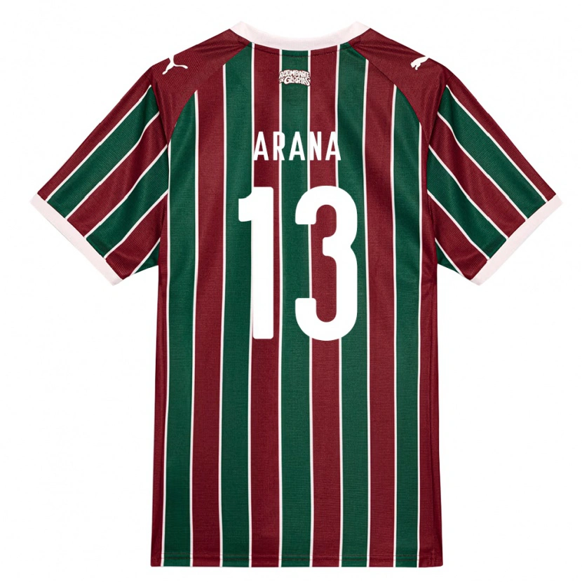 Danxen Kinder Guilherme Arana #13 Grün Burgund Weiß Heimtrikot Trikot 2026/27 T-Shirt Österreich