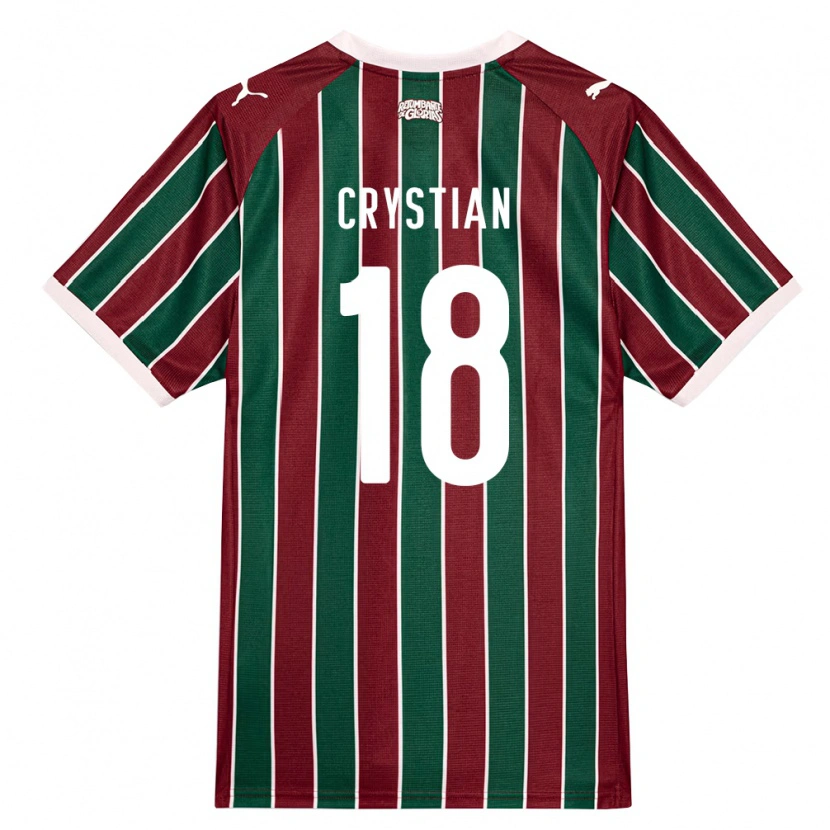 Danxen Kinder Crystian Gabriel Pereira Da Silva #18 Grün Burgund Weiß Heimtrikot Trikot 2026/27 T-Shirt Österreich