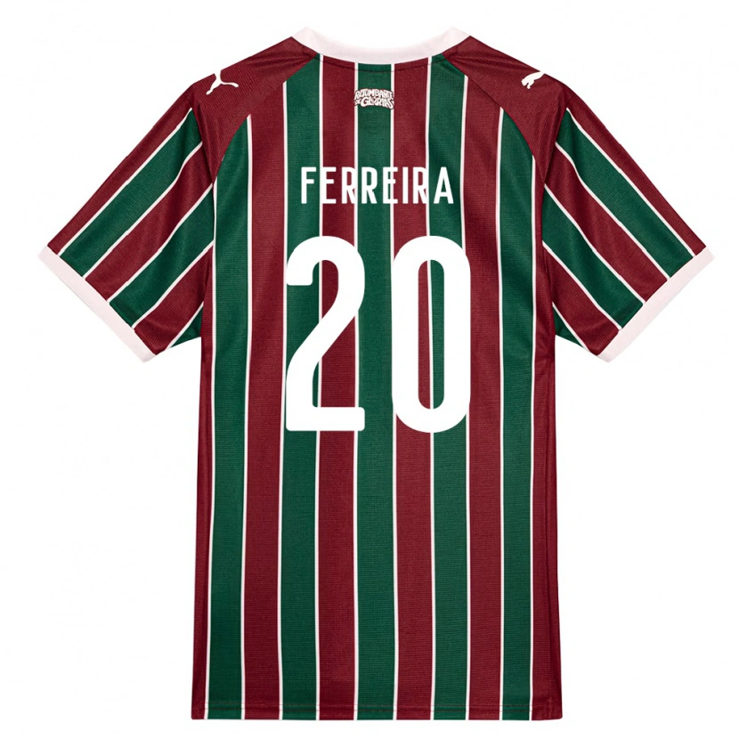 Danxen Kinder Yago Ferreira #20 Grün Burgund Weiß Heimtrikot Trikot 2026/27 T-Shirt Österreich