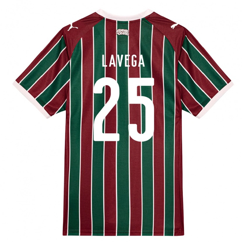 Danxen Kinder Joaquín Lavega #25 Grün Burgund Weiß Heimtrikot Trikot 2026/27 T-Shirt Österreich