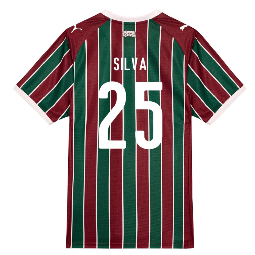 Danxen Kinder Julia Silva #25 Grün Burgund Weiß Heimtrikot Trikot 2026/27 T-Shirt Österreich