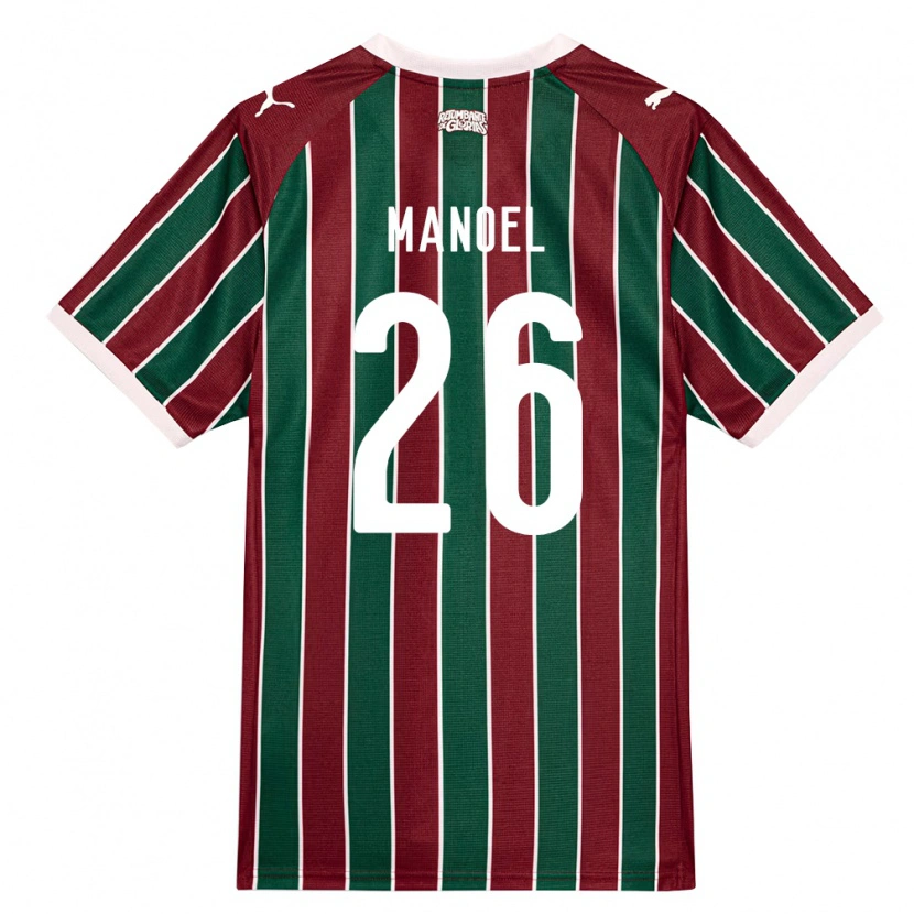Danxen Kinder Manoel #26 Grün Burgund Weiß Heimtrikot Trikot 2026/27 T-Shirt Österreich