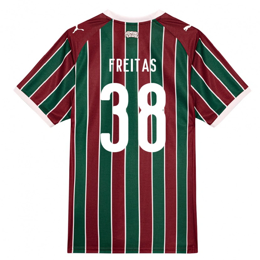 Danxen Kinder Freitas #38 Grün Burgund Weiß Heimtrikot Trikot 2026/27 T-Shirt Österreich