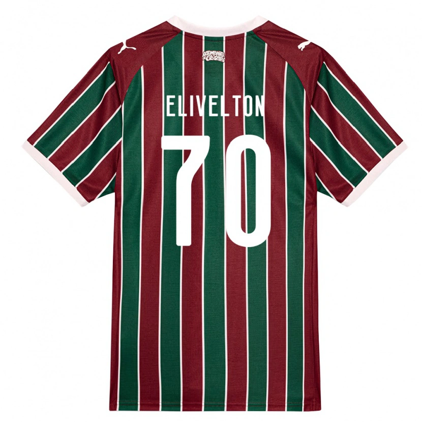 Danxen Kinder Elivelton Guedes Alves Da Silva #70 Grün Burgund Weiß Heimtrikot Trikot 2026/27 T-Shirt Österreich