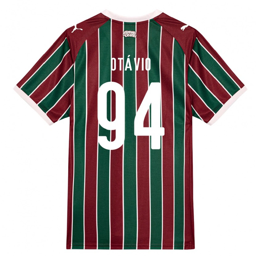 Danxen Kinder Otávio Henrique Passos Santos #94 Grün Burgund Weiß Heimtrikot Trikot 2026/27 T-Shirt Österreich