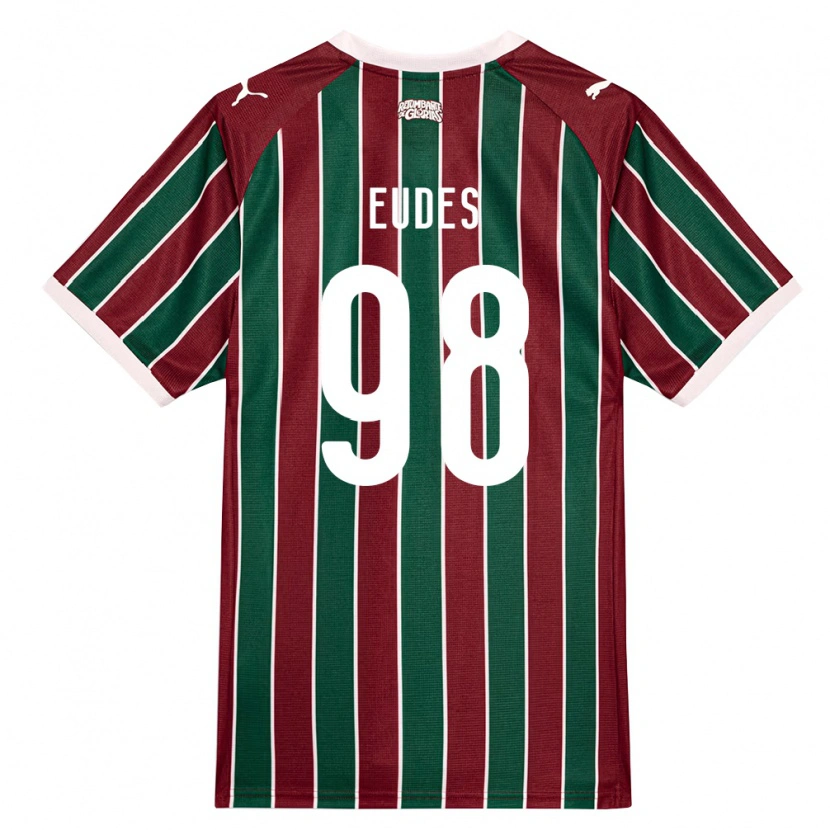 Danxen Kinder Vitor Eudes #98 Grün Burgund Weiß Heimtrikot Trikot 2026/27 T-Shirt Österreich