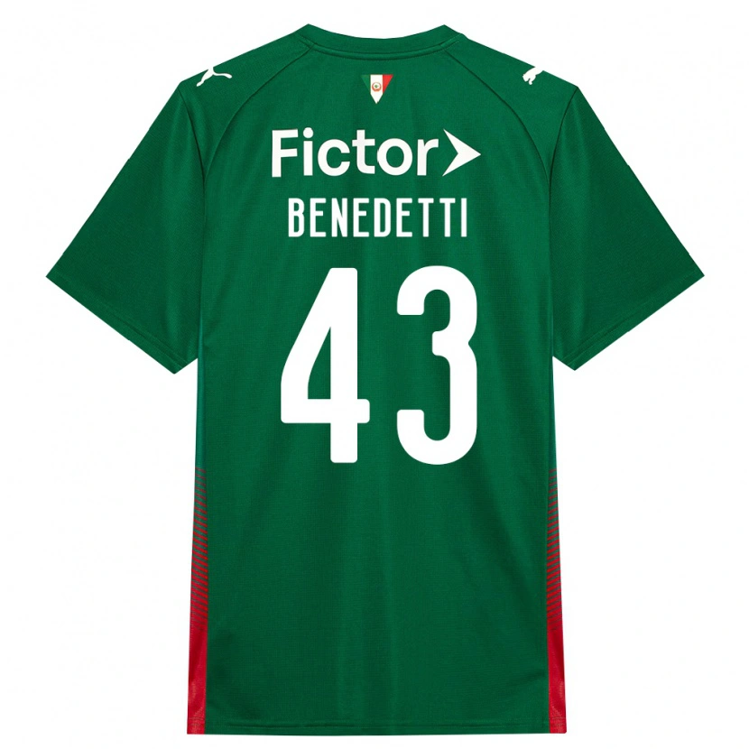 Danxen Kinder Luis Benedetti #43 Grün Rot Weiß Heimtrikot Trikot 2026/27 T-Shirt Österreich