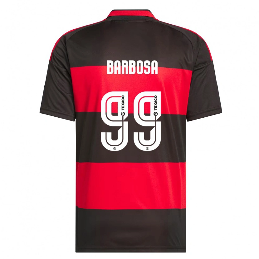 Danxen Kinder Gabriel Barbosa #99 Rot Schwarz Weiß Heimtrikot Trikot 2026/27 T-Shirt Österreich