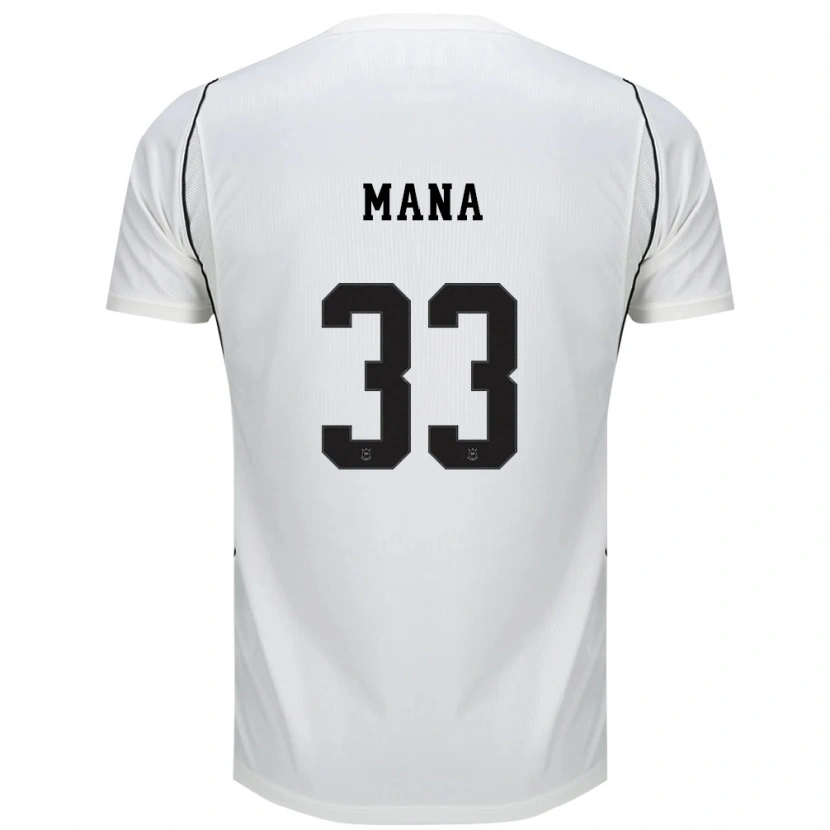 Danxen Kinder Léo Mana #33 Weiß Schwarz Rot Heimtrikot Trikot 2026/27 T-Shirt Österreich