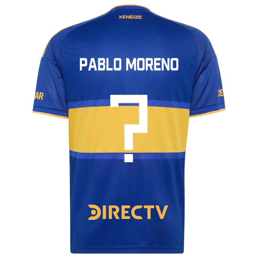 Danxen Kinder Juan Pablo Moreno #0 Königsblau Gelb Heimtrikot Trikot 2026/27 T-Shirt Österreich