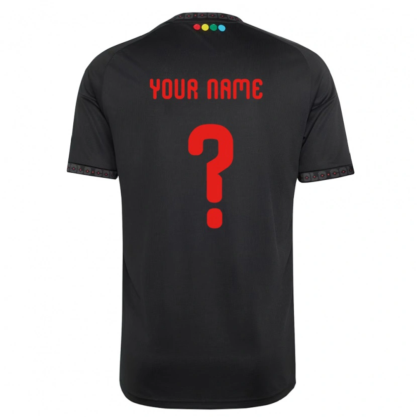 Danxen Kinder Ihren Namen #0 Schwarz Rot Auswärtstrikot Trikot 2026/27 T-Shirt Österreich