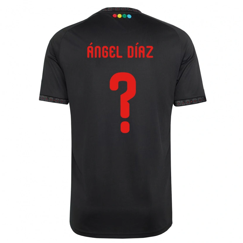 Danxen Kinder Ángel Díaz #0 Schwarz Rot Auswärtstrikot Trikot 2026/27 T-Shirt Österreich