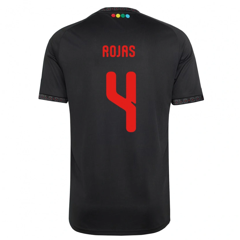 Danxen Kinder Javier Rojas #4 Schwarz Rot Auswärtstrikot Trikot 2026/27 T-Shirt Österreich