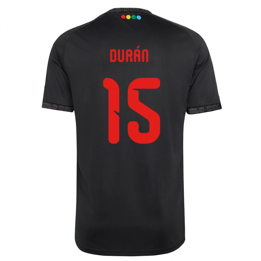 Danxen Kinder José Durán #15 Schwarz Rot Auswärtstrikot Trikot 2026/27 T-Shirt Österreich