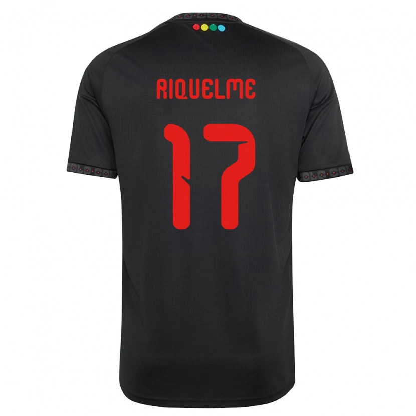 Danxen Kinder Cristián Riquelme #17 Schwarz Rot Auswärtstrikot Trikot 2026/27 T-Shirt Österreich