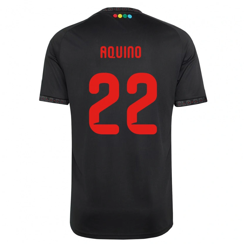 Danxen Kinder Claudio Aquino #22 Schwarz Rot Auswärtstrikot Trikot 2026/27 T-Shirt Österreich