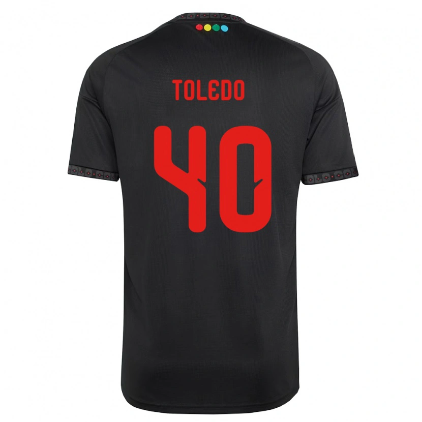 Danxen Kinder Miguel Toledo #40 Schwarz Rot Auswärtstrikot Trikot 2026/27 T-Shirt Österreich