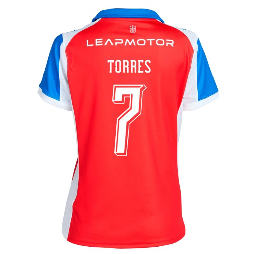 Danxen Kinder Joaquín Torres #7 Rot Blau Auswärtstrikot Trikot 2026/27 T-Shirt Österreich