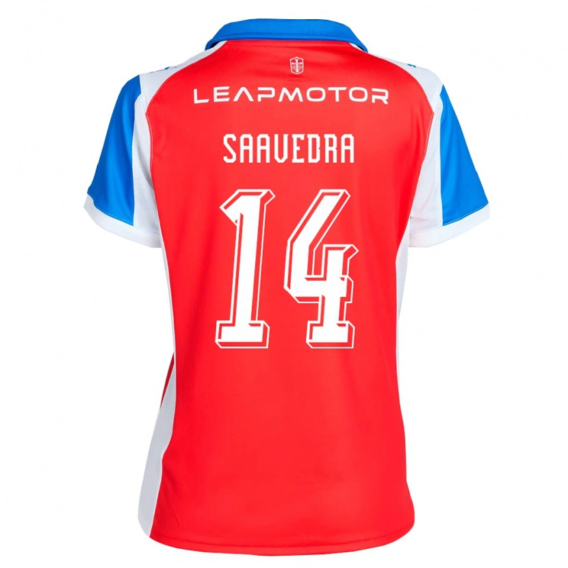 Danxen Kinder Danilo Saavedra #14 Rot Blau Auswärtstrikot Trikot 2026/27 T-Shirt Österreich