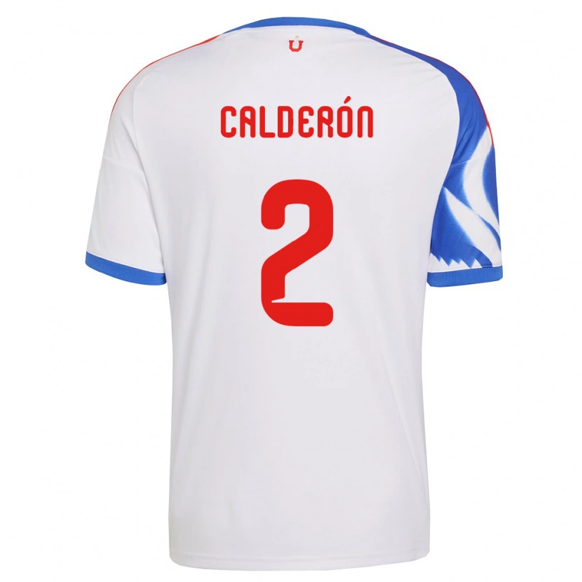 Danxen Kinder Franco Calderón #2 Weiß Marineblau Auswärtstrikot Trikot 2026/27 T-Shirt Österreich