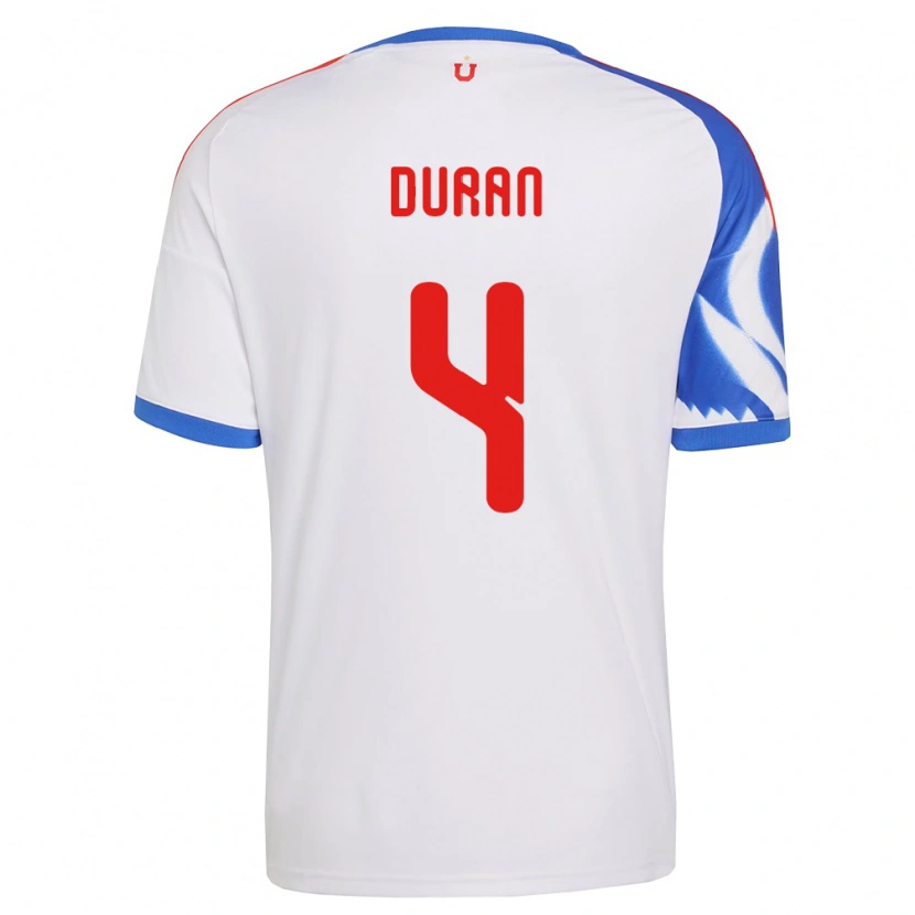 Danxen Kinder Ignacia Durán #4 Weiß Marineblau Auswärtstrikot Trikot 2026/27 T-Shirt Österreich