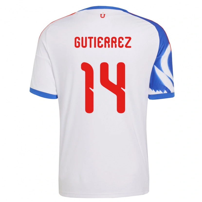 Danxen Kinder Ana Gutiérrez #14 Weiß Marineblau Auswärtstrikot Trikot 2026/27 T-Shirt Österreich