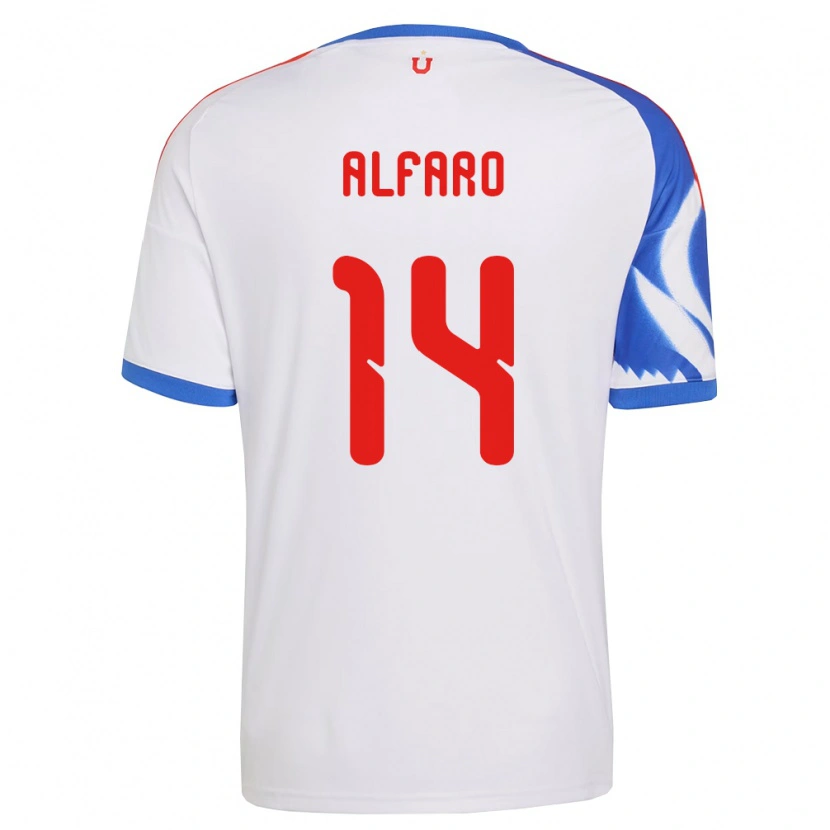 Danxen Kinder Julián Alfaro #14 Weiß Marineblau Auswärtstrikot Trikot 2026/27 T-Shirt Österreich