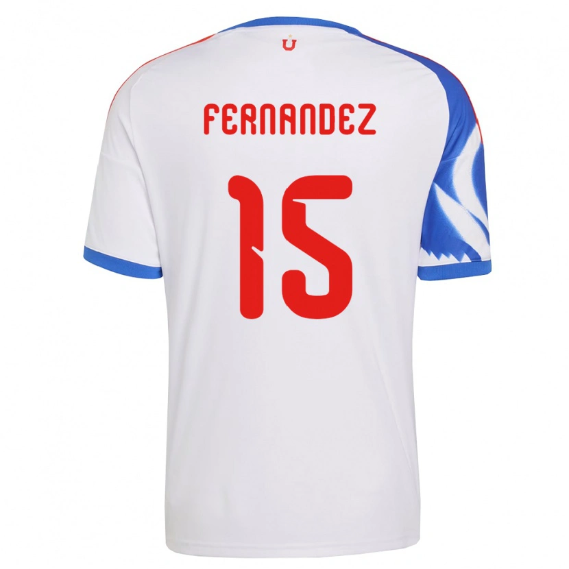 Danxen Kinder Vicente Fernández #15 Weiß Marineblau Auswärtstrikot Trikot 2026/27 T-Shirt Österreich