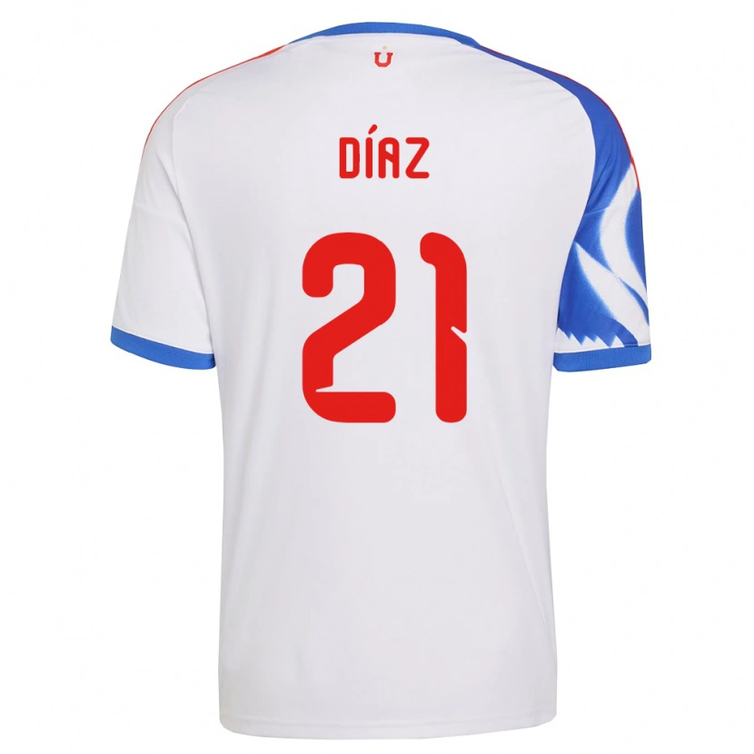 Danxen Kinder Marcelo Díaz #21 Weiß Marineblau Auswärtstrikot Trikot 2026/27 T-Shirt Österreich
