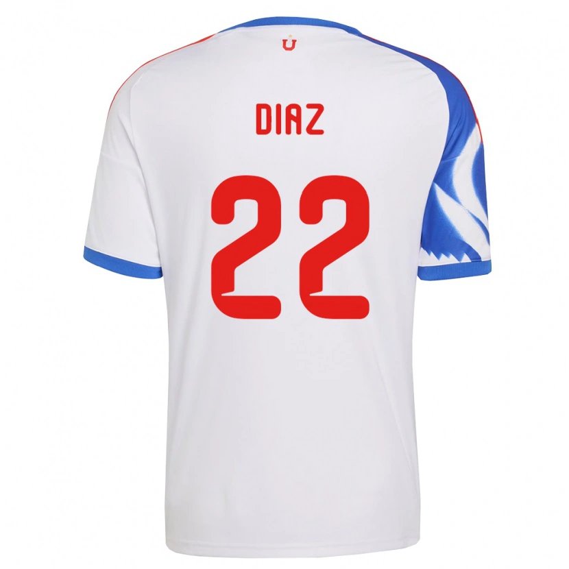 Danxen Kinder Valentina Díaz #22 Weiß Marineblau Auswärtstrikot Trikot 2026/27 T-Shirt Österreich