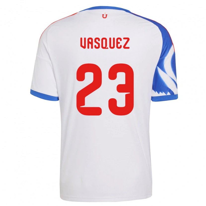 Danxen Kinder Ignacio Vásquez #23 Weiß Marineblau Auswärtstrikot Trikot 2026/27 T-Shirt Österreich